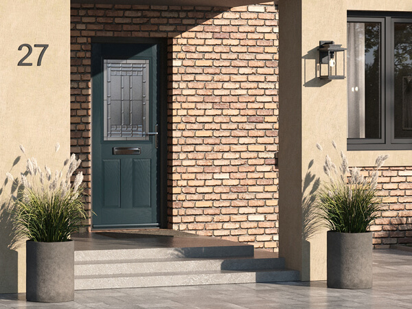 Bramble Anthracite Grey Louisiana Traditional Forte Door