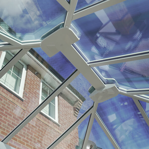 Glass roof conservatory