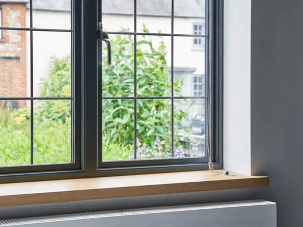Grey Aluminium Flush Windows