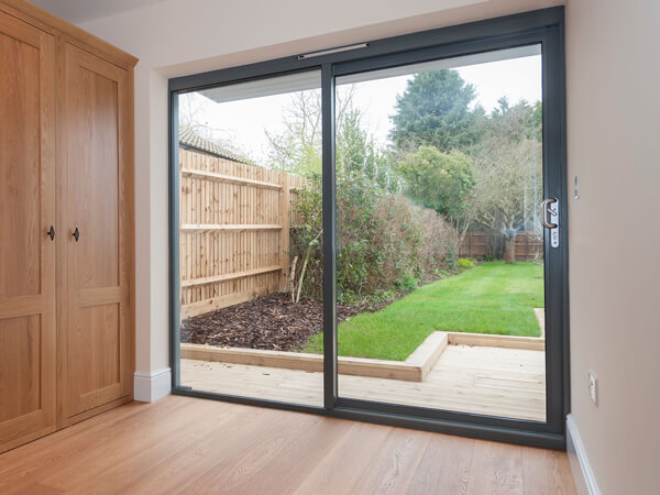 Grey Aluminium Patio Doors