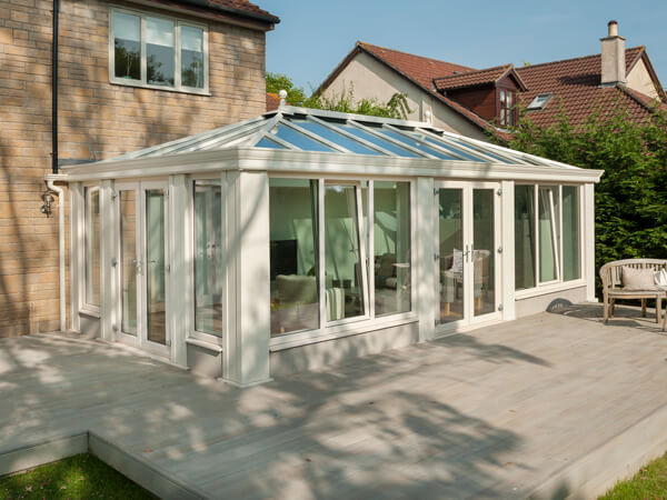 Loggia Conservatory with French Doors