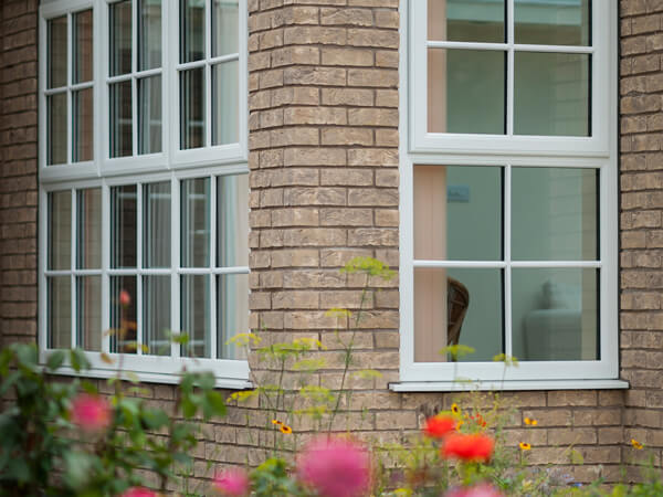 White UPVC Georgian Windows